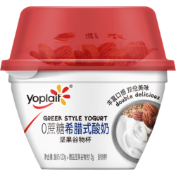 优诺 8.8g蛋白 0蔗糖 希腊酸奶谷物杯120g+坚果谷物包15g