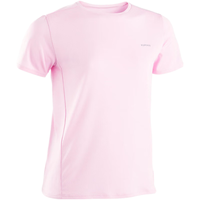  DECATHLON/迪卡侬 透气 儿童运动T恤  XL /161-172cm14-15岁 樱花粉