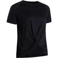 DECATHLON/迪卡侬 女士速干T恤 黑色 XL