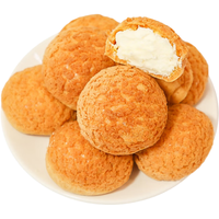 福德一品爆浆泡芙面包奶油爆浆蛋糕早餐零食夹心面包 冰淇淋味20g*30包