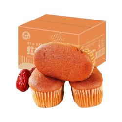 凯利来 营养早餐 红枣蛋糕 整箱800g