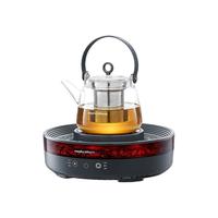 摩飞电器（Morphyrichards）全玻璃养生壶 多功能围炉煮茶电陶炉煮茶器煮茶炉多功能泡茶蒸茶器不挑器具360°环状煨烤MR6096灰