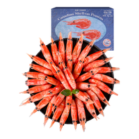 鲜生说加拿大国王甜虾原箱净重10斤 大号35-45只/斤 24年8月 源头直发 国王头籽北极甜虾70-90 5kg