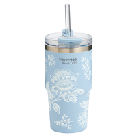 今日必买：WEDGWOOD 漫游美境蓝色吸管杯592ml