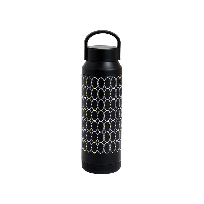 金粉年华曜石黑保温瓶500ml