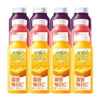 味全 WEICHUAN每日C果汁饮料橙汁葡萄汁莓桃味 300ml×12瓶
