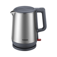 东芝（TOSHIBA）【】电热水壶Strix温控器母婴级食品级家用保温开水烧水壶双层防烫 1.7L 【304不锈钢】KT-17DRSC