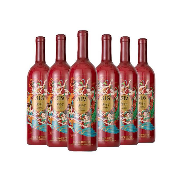 88VIP：茅台 山海凤凰系列（519红标）干红葡萄酒整箱装婚宴红酒750ml*7