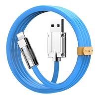 适用于苹果120W锌合金快充USB数据线iPhone13充电12手机11冲电口promax机客线金属保护头1.5米加粗防折断