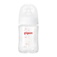 Pigeon 贝亲 新生儿婴儿宽口径玻璃奶瓶160ML+S号奶嘴*1自然实感