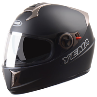 YEMA 野马 3C认证828S摩托车头盔男 亚黑配防雾镜片