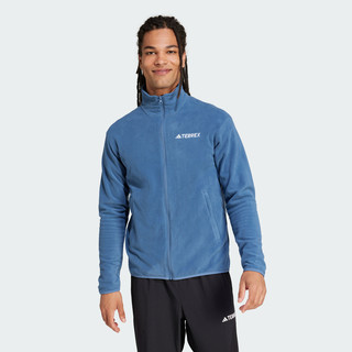 冒险衣橱系列户外立领抓绒衣外套男冬季adidas阿迪达斯TERREX 奇迹青灰 2XL