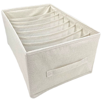 花栖之谷收纳箱衣服裤子收纳盒筐布艺内衣柜储物折叠分层整理分隔神器