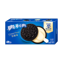 奥利奥 夹心饼干 芝士夹心高钙 奶酪味194g 休闲零食早餐下午茶