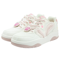 XTEP特步 兔子鞋】女中大童春秋款系带2025革面女板鞋特步童鞋