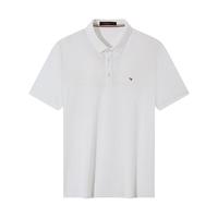SEVEN/柒牌 抗菌防螨 男士短袖POLO衫 XL (180/96A) 大白