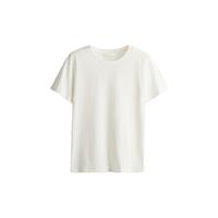 H&M 女装T恤2025春圆领时尚休闲简约宽松棉质短袖上衣1270848 黑色 S 160/88