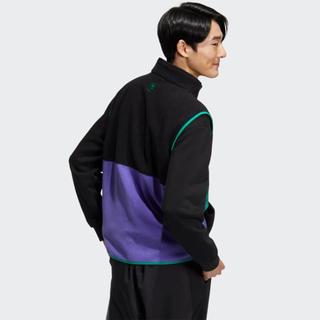 adidas NEO 男款拼色拉链运动背心