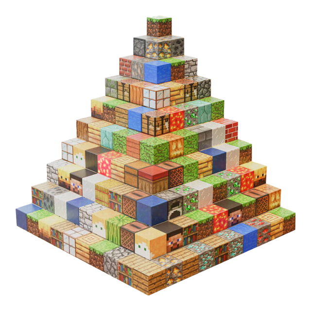 乖明星 我的世界磁力方块儿童男女孩玩具迷你磁吸积木