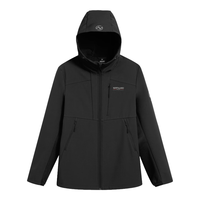 诺诗兰（NORTHLAND）【白桦林】24男女软壳衣保暖抓绒风雪外套徒步NXJEH5501E 【九华】纯黑色-男 175