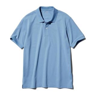 优衣库 477155 快干 POLO衫 天蓝色 S