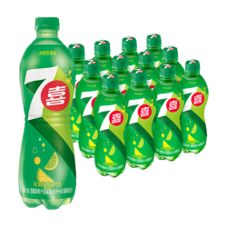 七喜 柠檬味 碳酸饮料汽水 550ml*12瓶