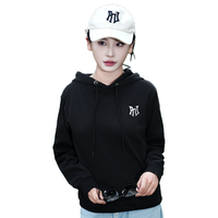 PNJ 秋季百搭连帽卫衣女纯色户外运动卫衣男女同款休闲卫衣打底衫