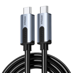 山泽 兼容雷电4传输 USB4全功能数据线  铝合金 Type-C Type-C 240W 5A
