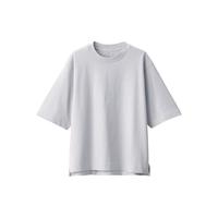 無印良品 MUJI(無印良品 ) 女式 凉感 宽版短袖T恤 休闲百搭 BBA18A3S 浅灰色 XS