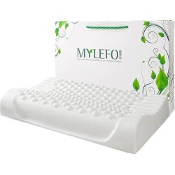 MYLEFO 泰国原液乳胶枕头成人单人护颈椎枕头橡胶枕枕芯记忆枕