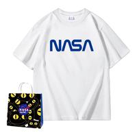 NASASXRUI联名夏季短袖T恤男女宽松时尚个性潮流透气打底衫半袖