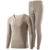 JIANYUN 简云 羊毛蚕丝德绒保暖内衣女无痕加绒发热秋衣秋裤男款套装冬季59.9