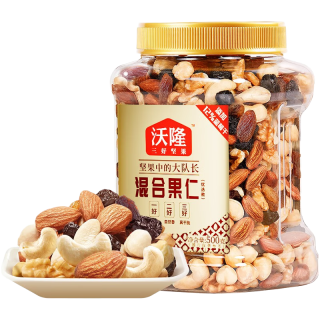 沃隆 优选款 混合坚果 500g/罐 加赠礼袋