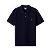 NAUTICA 男装25春夏商务休闲舒适亲肤棉氨透气短袖POLO男 藏青4NV