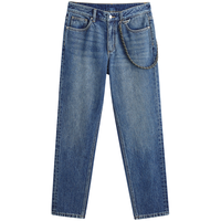 GXG男装 经典水洗直筒牛仔裤 GEX10514013 牛仔蓝 XL