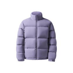 网易严选 24冬季90白鸭绒面包羽绒服加厚保暖超蓬无压感三防科技 光电紫-立领纯色 S
