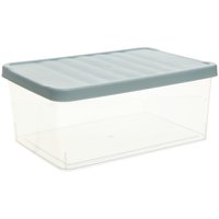 Citylong 禧天龙 色彩家居系列 收纳箱 10L 透明/石青