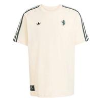  adidas/阿迪达斯 足球系列 男士短袖  米白 L