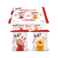 优诺（yoplait）缤纷双拼风味酸奶100g*6杯 家庭分享装 低温酸牛奶 缤纷双拼100g*6杯