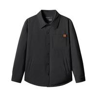 2024冬季GXG简约休闲鸭绒轻薄款衬衫式羽绒服外套男
