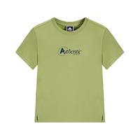 卡帕（Kappa）背靠背夏季2025运动短袖女休闲纯棉t恤透气半袖上衣K0F42TD80 龙篙叶绿-3505 L