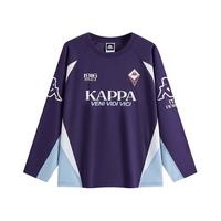 卡帕（Kappa）背靠背运动长袖t恤复古卫衣休闲套头衫亲肤圆领上衣KPCJBTC96 绀紫色-4609 M