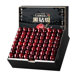 四叔公果蔬 金奖·车厘子 巨无霸 3J 30-32mm 2斤（划算装）尝鲜礼盒 净800g