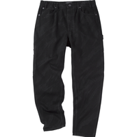 太平鸟男装 秋季暗纹时尚牛仔裤男B2HAC1E50 黑色 XL