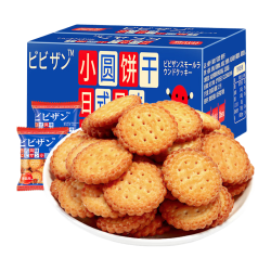 比比赞 日式风味 小圆饼干 海盐味 1kg