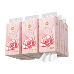 漫花 悬挂式抽纸纸巾家庭实惠装餐巾纸擦手用纸厕纸面巾纸 玫瑰挂抽 4层 1000张*3提