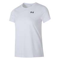 安德玛（UNDERARMOUR）春夏Tech女子训练运动短袖T恤1384231 白色100 M