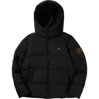 HLA海澜之家羽绒服男23循迹山不在高白鸭绒外套男冬季 黑色（净色）(49) 180/96A(XL)