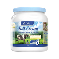 澳可佳澳洲蓝胖子奶粉脱脂高钙无糖中老年人女士儿童1kg罐 【2罐礼袋装】全脂澳洲蓝胖子