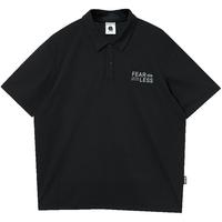 杰克·琼斯(JACK&JONES)男装25年速干POLO衫男士翻领短袖T恤夏季潮流宽松休闲户外半袖 E40黑色 常规 XL